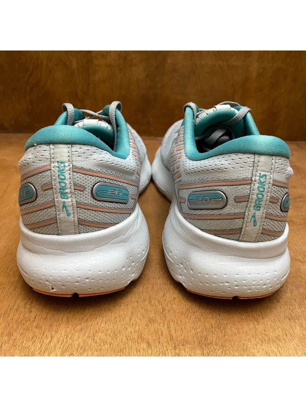 Brooks Glycerin 20 Running Shoes Womens 11.5 Oyster Latigo Bay Coral 1203691B061